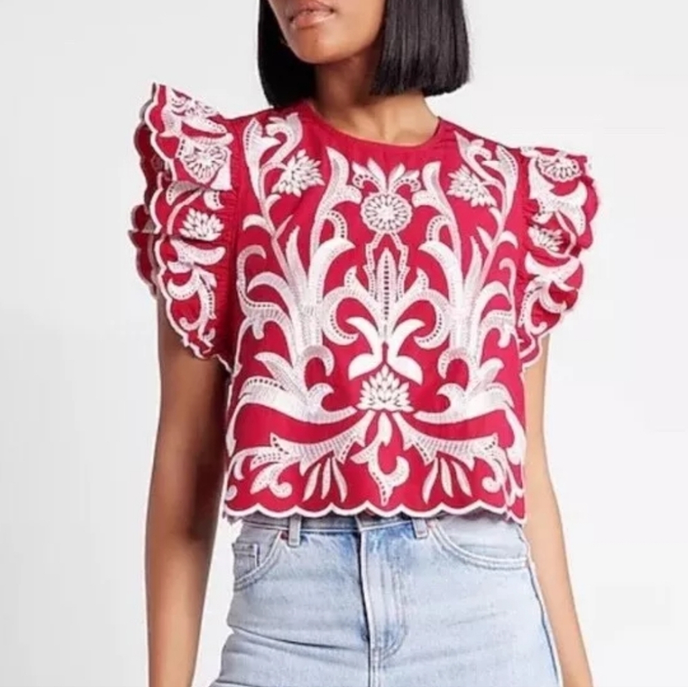 Embroidered top